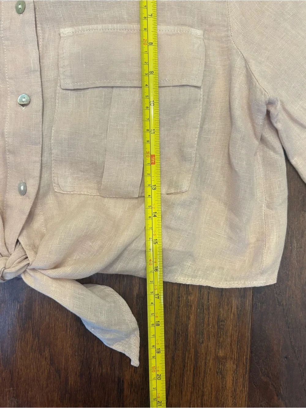 Zara Pink Tie-Front Shirt